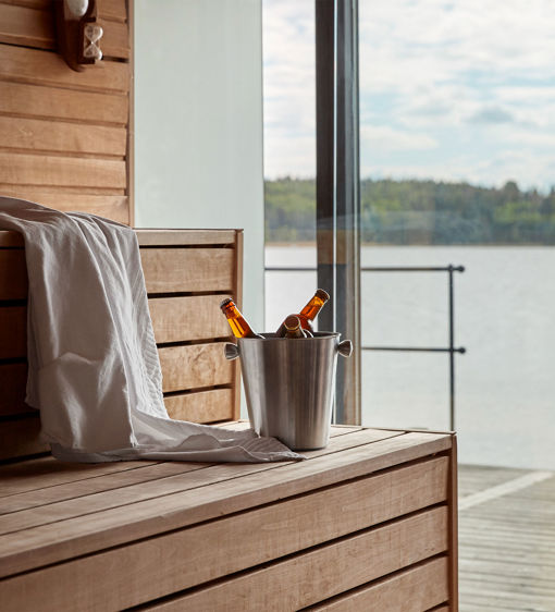 Bastu med utsikt över Mälaren